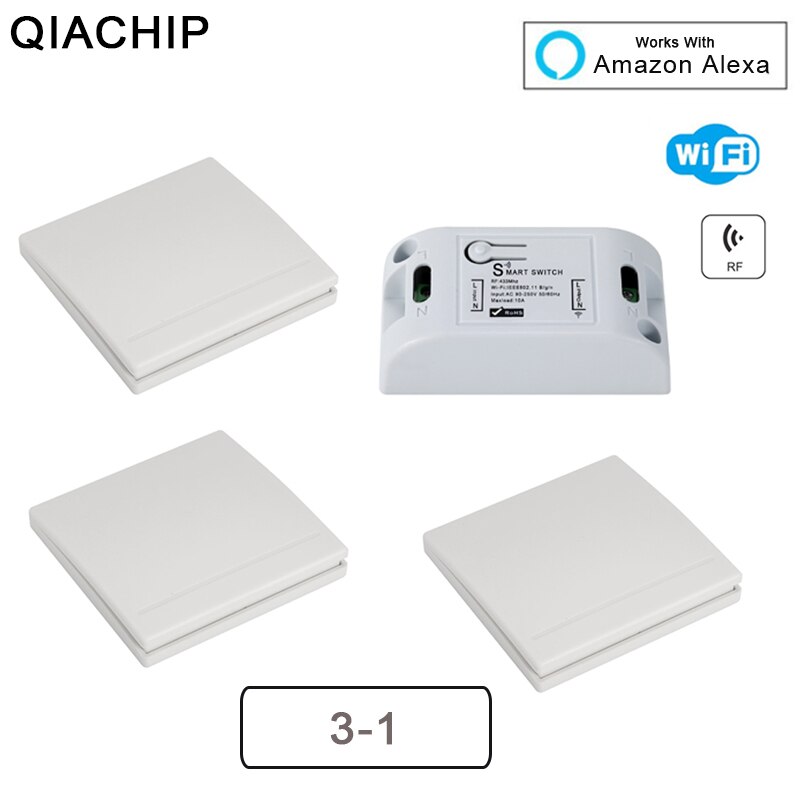 Qiachip wifi  433 mhz rf  1ch ac 220 v ű..
